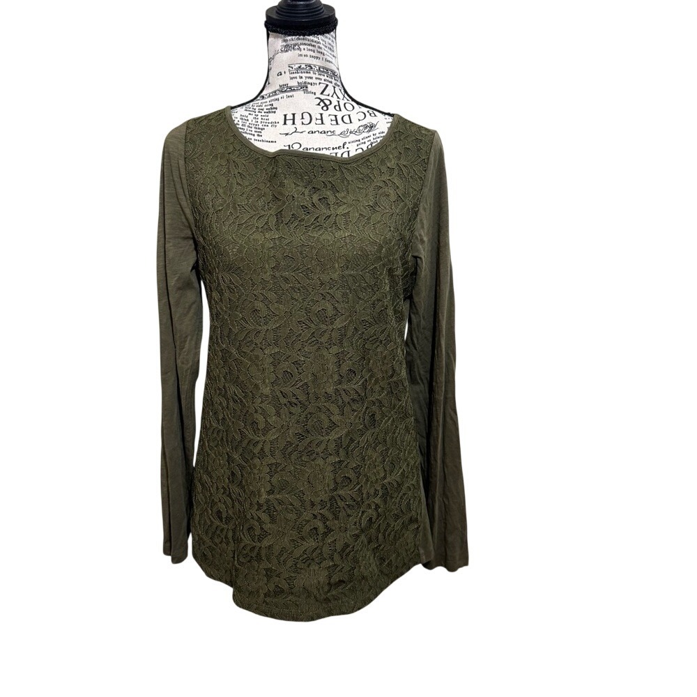 LOFT Sage Green Knit Blouse